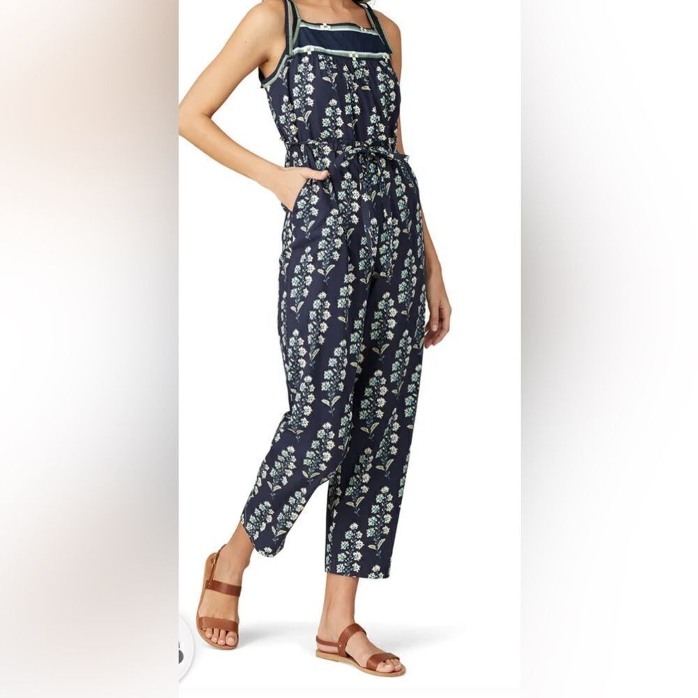 Rebecca Taylor La Vie Floral Print Jumpsuit Size XS